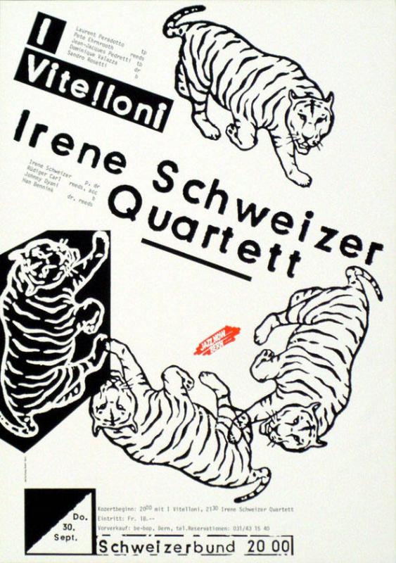 Irene Schweizer Quartett - I Vitelloni - Do. 30. Sept.  - Schweizerbund - Jazz Now Bern