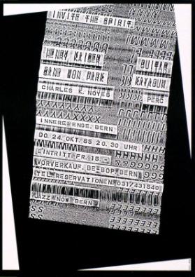 Invite the Spirit - Henry Kaiser - Sang Won Park - Charles K. Noyes  - Innere Enge. Bern - Do. 24. Okt. 85  - Jazz Now Bern