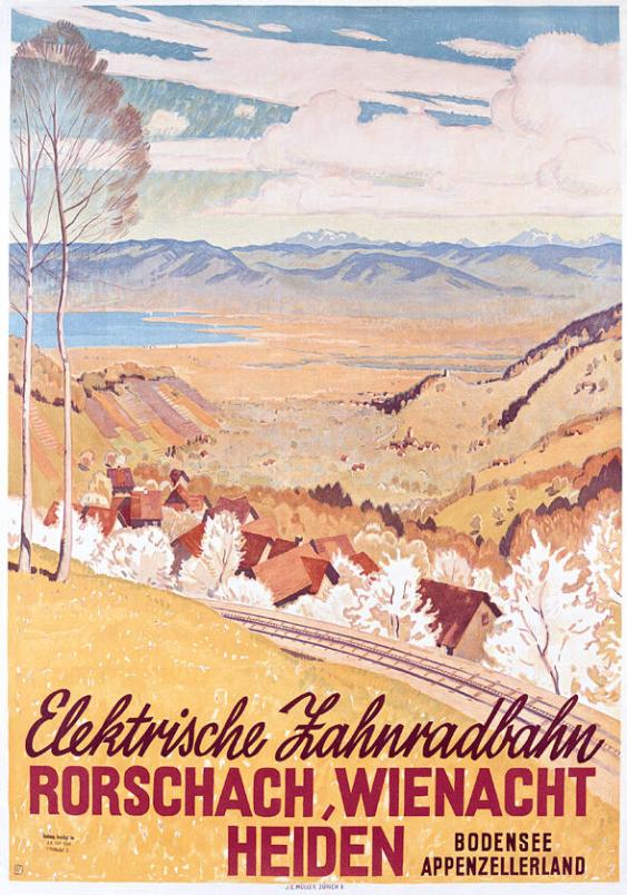 Elektrische Zahnradbahn Rorschach, Wienacht, Heiden - Bodensee - Appenzellerland