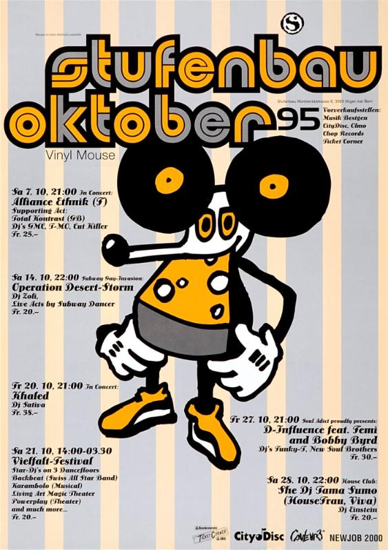 Stufenbau Oktober 95 - Alliance Ethnik - Operation Desert Storm - Khaled - Vielfalt-Festival etc.