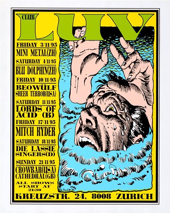 Club Luv - Mini Metal, Blu Dolphin, Beowülf, Lords of Acid, Mitch Ryder, die Lassie Singers, Crowbar, Cathedral