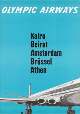 Olympic Airways - Kairo - Beirut - Amsterdam - Brüssel - Athen