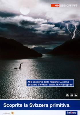 SBB - CFF - FFS - Alla scoperta della regione Lucerna - Svizzera centrale: www.ffs.ch/scoprire - Scoprite la Svizzera primitiva. RailAway - Idee per il tempo libero