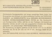 SWB Weihnachts-Verkaufs-Ausstellung 1932