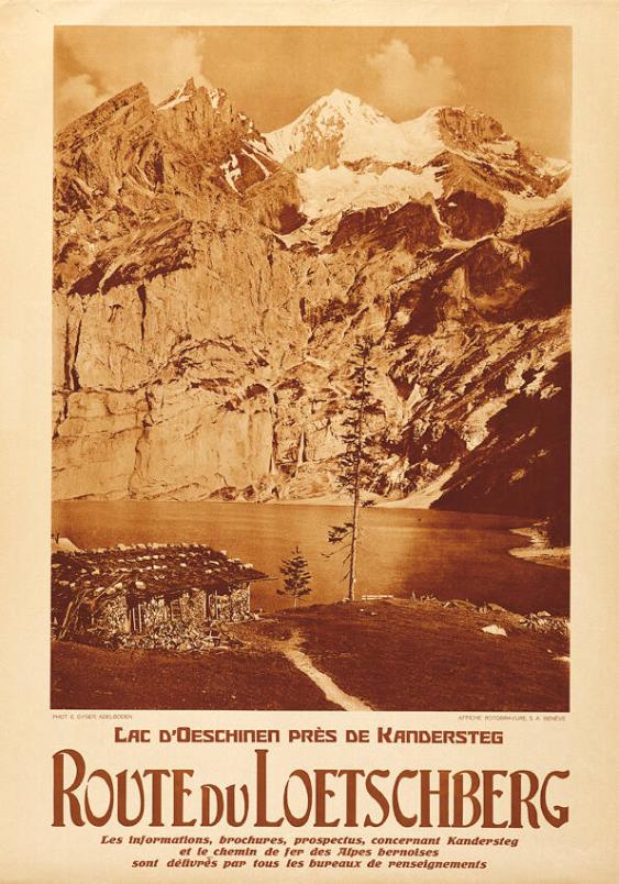 Route du Loetschberg - ... le chemin de fer des Alpes bernoises