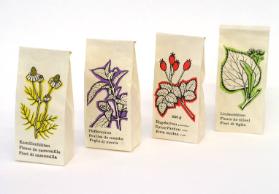 Kamillenblüten, Pfefferminze, Hagenbutten, Lindenblüten