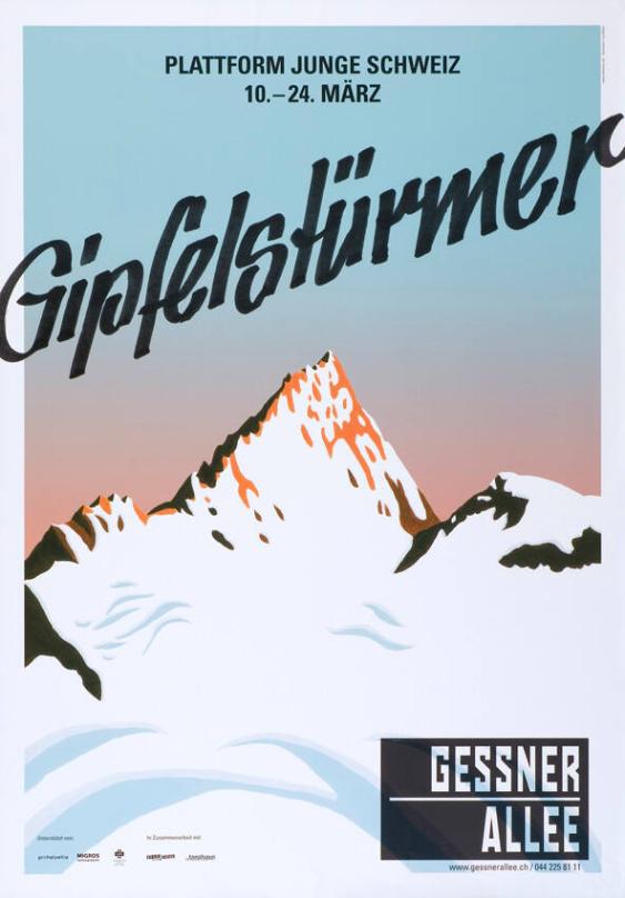 Plattform Junge Schweiz - Gipfelstürmer - Gessner Allee