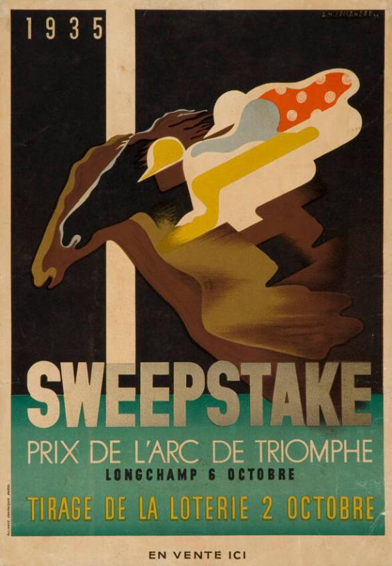 Sweepstake - Prix de l'arc de triomphe - Tirage de la loterie 2 octobre