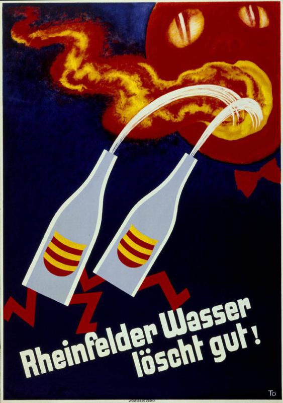 Rheinfelder Wasser löscht gut !