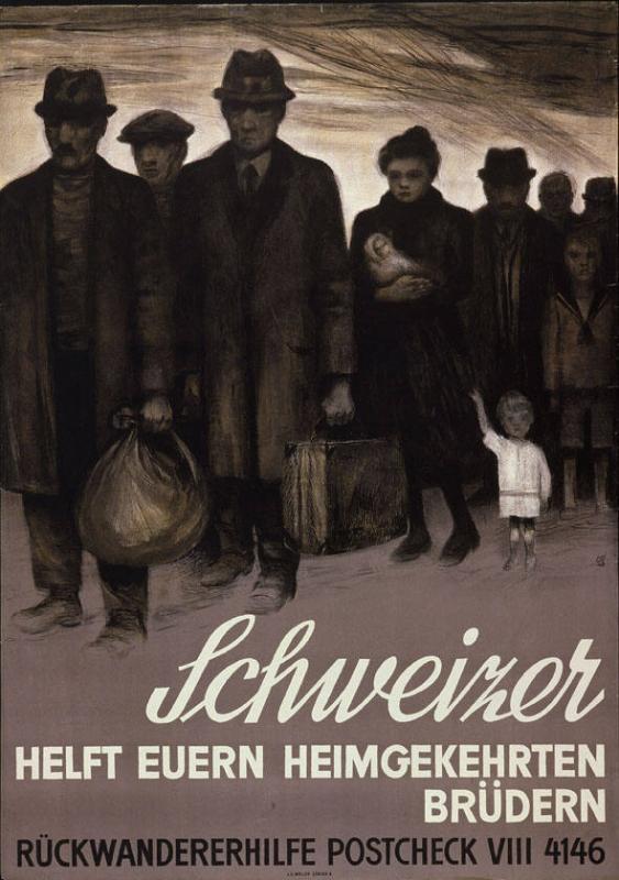 Schweizer helft euren heimgekehrten Brüdern - Rückwandererhilfe Postcheck VII 4146