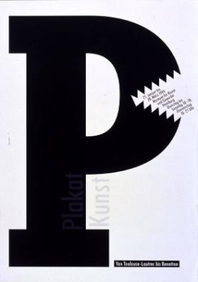 Plakat Kunst - Von Toulouse-Lautrec bis Benetton - Museum für Kunst und Gewerbe Hamburg