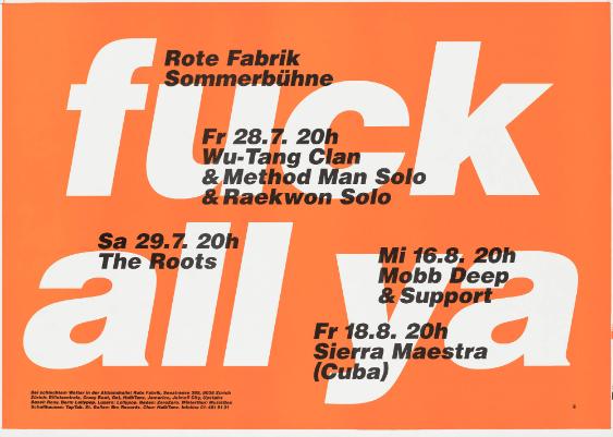 Fuck All Ya - Rote Fabrik