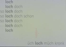 Loch loch doch so loch doch (...)