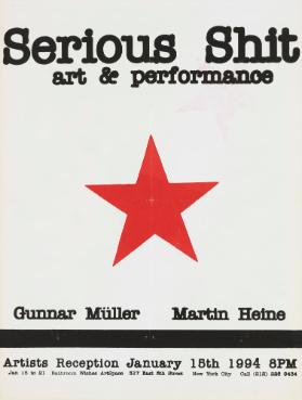 Serious Shit - art & performance - Gunnar Müller - Martin Heine - Artists Reception