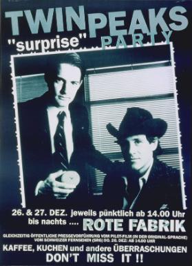 Twin Peaks surprise party - Gleichzeitig öffentliche Pressevorführung vom Pilot-Film (in der Original-Sprache)