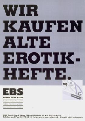 Wir kaufen alte Erotikhefte. - EBS Book Store - Bücher - CD's - Magazine - Fotos - Posters - Videos - Sammlungen - Kunst (...)