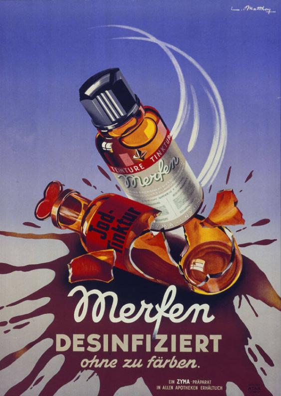 Merfen desinfiziert ohne zu färben - Ein Zyma-Präparat
