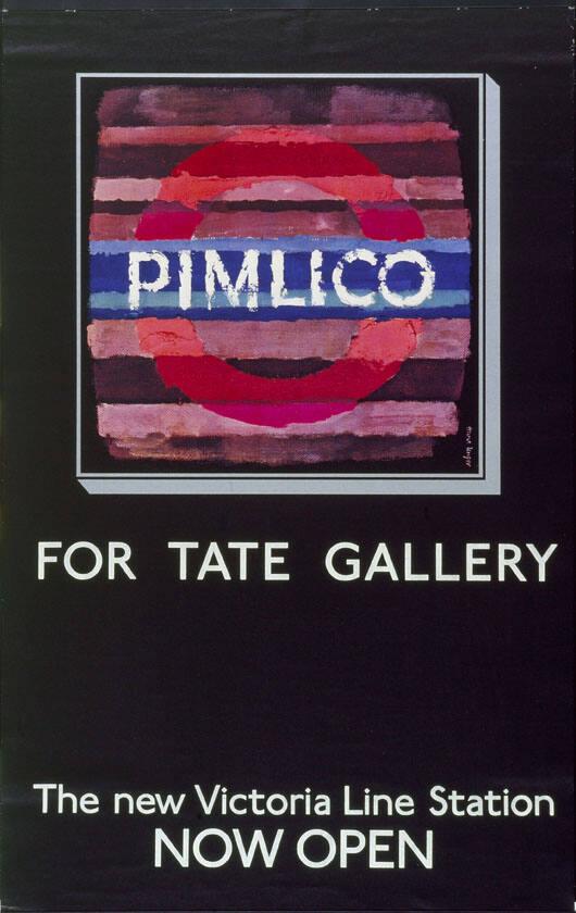 Pimlico - For Tate Gallery - The new Victorian Line Station - Now open