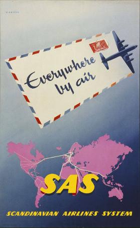 Everywhere by air - SAS - Scandinavian Airlines System