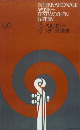 Internationale Musikfestwochen Luzern - 16.August-9.September 1961