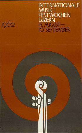 Internationale Musikfestwochen Luzern - 15.August-10.September 1962