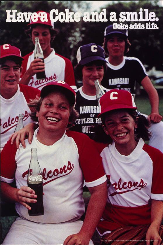 have a Coke and smile - Coke adds life