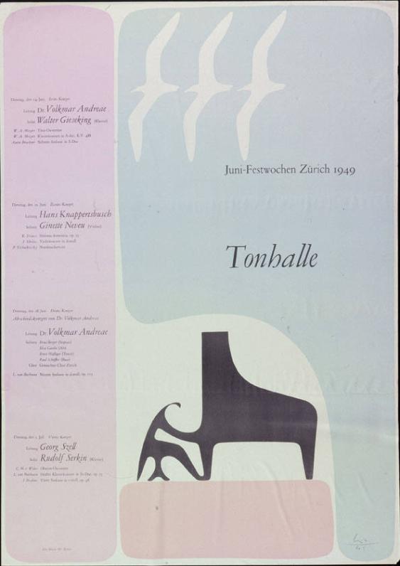 Juni-Festwochen Zürich 1949 - Tonhalle