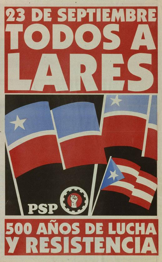 23 de septiembre - Todos a Lares - 500 años de lucha y resistencia - PSP
