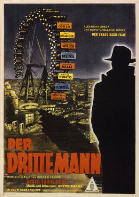 Der dritte Mann - Nach einem Buch von Graham Greene - Regie: Carol Reed - Musik und Zitherspiel: Anton Karas