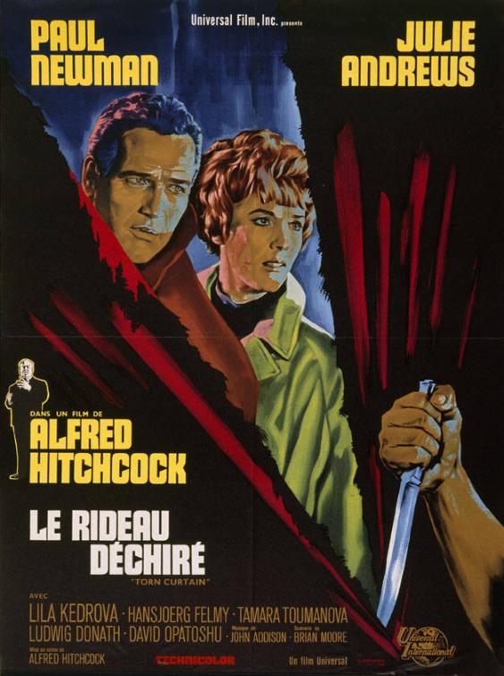 Le rideau déchiré - "Torn curtain" - Paul Newman - Julie Andrews - Dans un film de Alfred Hitchcock
