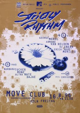 Strictly Rhythm - Move Club - Hohenzollernring 90 - Köln - Freitag 16. 8.96