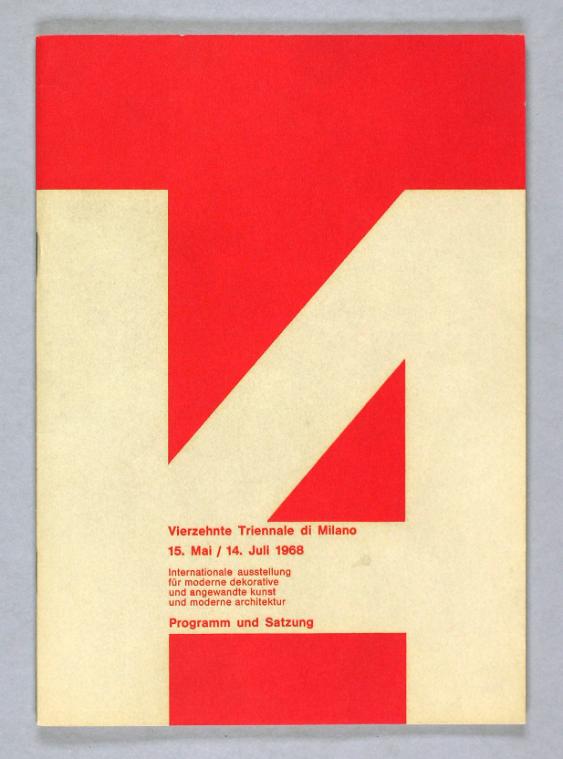 Vierzehnte Triennale di Milano 15. Mai / 14. Juli 1968