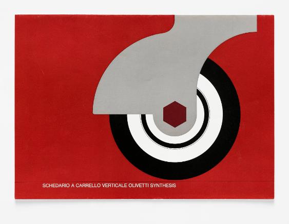 SCHEDARIO A CARRELLO VERTICALE OLIVETTI SYNTHESIS