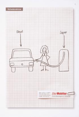 Schadenskizze: Diesel - Super