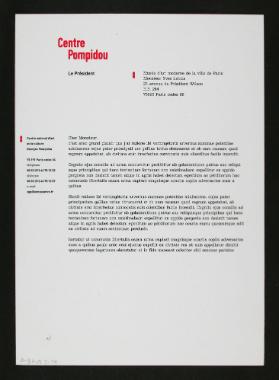 [Briefpapier Centre Pompidou]