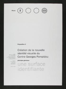 Proposition 3 Création de la nouvelle identité visuelle du Centre Georges Pompidou