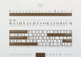 Staatskapelle Berlin - Weihnachtsoratorium - Johann Sebastian Bach