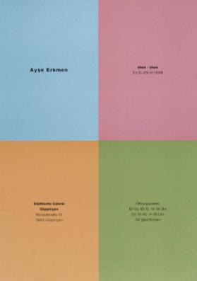 Ayse Erkmen - Choo choo - Städtische Galerie Göppingen