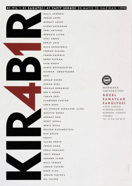 Kir4b1r - Kirkbir - 41. yil - 41 Sanatci - Yapit Sergisi - Marmara Üniversitesi