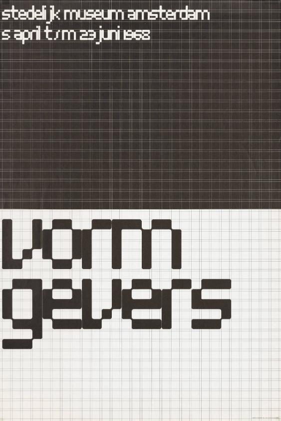 Stedelijk Museum Amsterdam - 5 April t/s 23 juni 1968 - vorm gevers