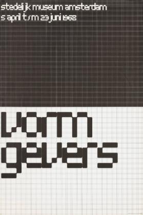 Stedelijk Museum Amsterdam - 5 April t/s 23 juni 1968 - vorm gevers