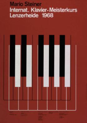 Mario Steiner - Internat. Klavier-Meisterkurs - Lenzerheide 1968