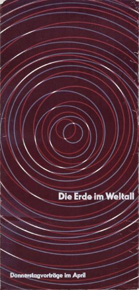 Die Erde im Weltall - Donnerstagvorträge im April