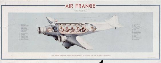 Air France - Vous présente... - ...son avion trimoteur rapide Breguet-Wibault en service sur son réseau continental