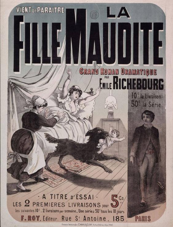 Vient de paraître - La fille maudite - Grand roman dramatique par Emile Richebourg