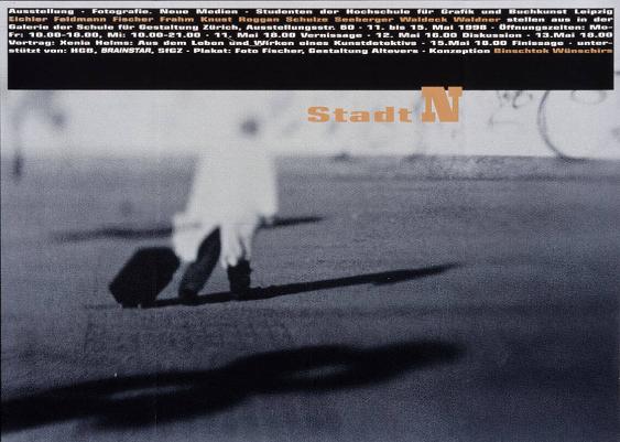 Ausstellung - Fotografie - Neue Medien - Studenten der Hochschule für Grafik und Buchkunst Leipzig - Eichler Feldmann Fischer Frahm Knust Roggan Schulze Seeberger Waldeck Waldner - stellen aus in der Galerie der Schule für Gestaltung Zürich - Stadt N