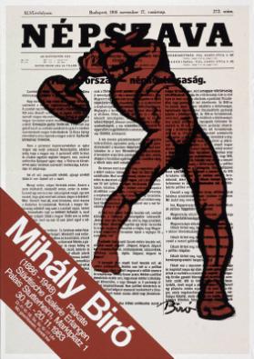 Népszava - Mihály Biró - (1886 - 1948) - Plakate - Städtische Galerie Erlangen - 30.10 - 20.11.1983
