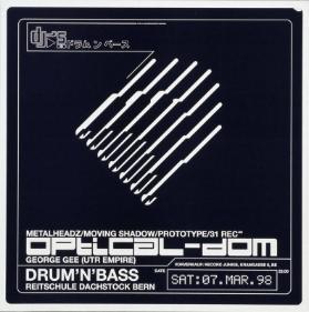 Metalheadz/Moving Shadow/Prototype/31 Rec UK - Optical-Dom - Reitschule Dachstock Bern