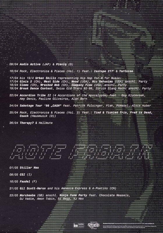 Audio Active (JAP) & Plexiq (D) - Rock, Electronica & Pieces (...) - Rote Fabrik