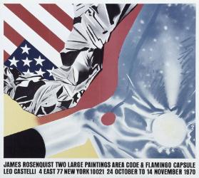 James Rosenquist - Two large paintings - Area code & flamingo capsule - Leo Castelli New York